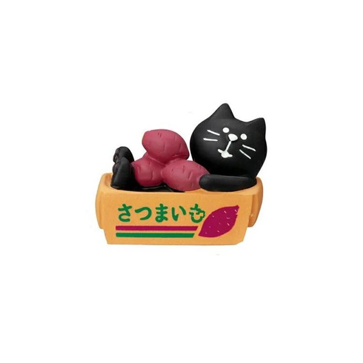 Japanese Ornaments Autumn Harvest Chestnut Series Japanese Photo Props Miniature Resin Gift INS Cat Collection Small Ornaments