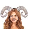 1 Piece Demon Evil Gothic Lolita Cosplay Halloween Headwear Prop Handmade Anime Sheep Horn Headband Hairband Accessory