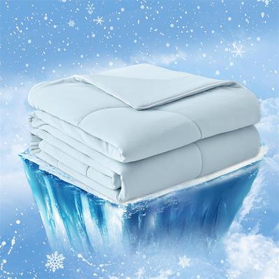 High Quality Cooling Comforter, Lightweight Smooth Air Condition Blanket Summer Quilt, Fluffy Soft Cold Touch Fabric Blanket