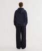 Arch Logo Drop Fit Hoodie Dark Navy