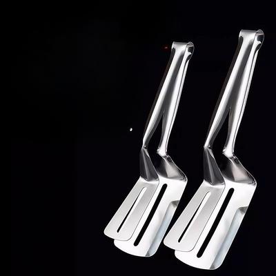 Stainless Steel Frying Spatula Thickened Steak Frying Fish Clip Spatula Kitchen SpatulaMulti-functional Steak and Pancake Tool