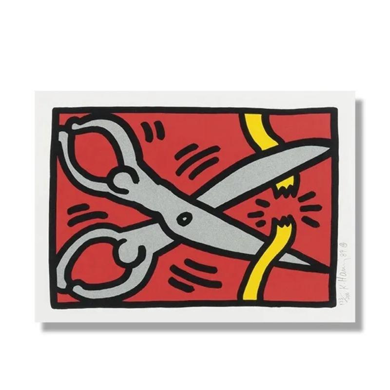 Abstract Keith Artwork Funny Dancer Clown Wall Art Canvas Painting  Nordic Posters and Prints for Living Room Decor  Modern Wall