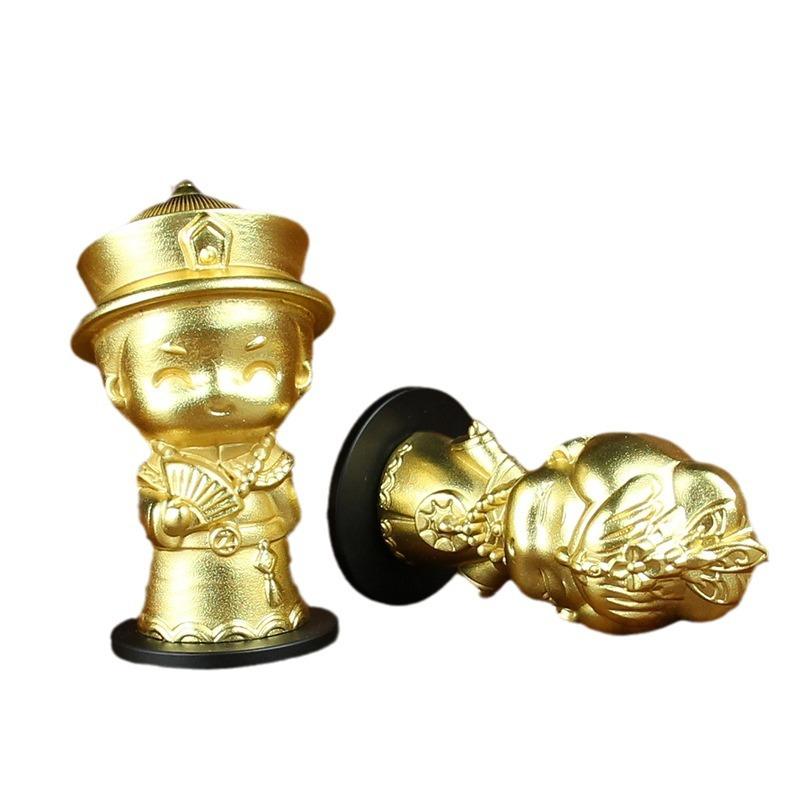 Brass Dragon Phoenix Chengxiang Boys and Girls Car Ornament Car Center Console Pure Copper Metal Copper Ornament Gift Box