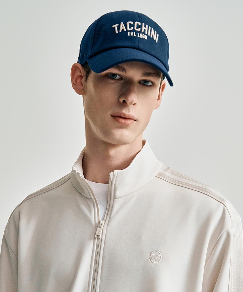 SERGIO TACCHINI U Lettering Cotton-Like Ball Cap (Navy)