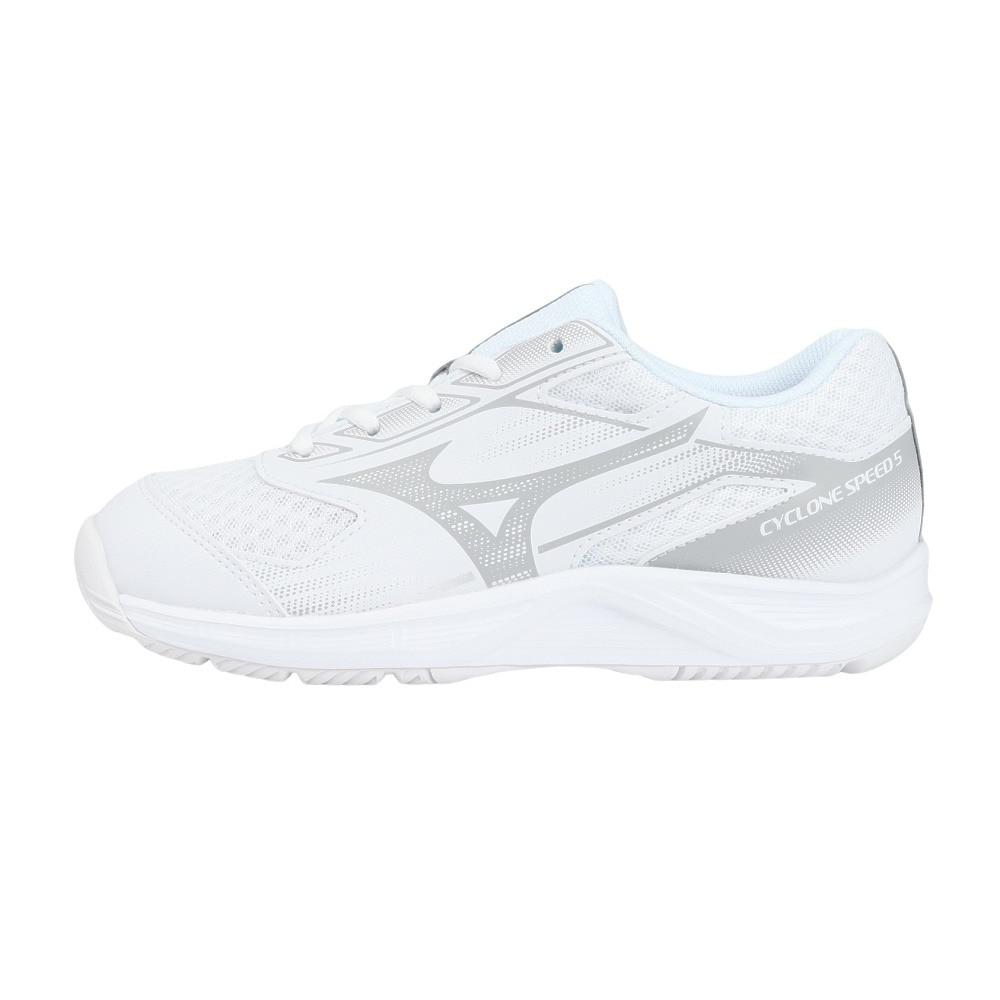 Mizuno CYCLONE SPEED 5 Unisex Low Top Training Shoes White Gray V1GA258052 36.5