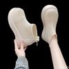 Waterproof Platform Anti-slip Wear-resistant Short Boots Summer New Round Head Mesh Cloth Breathable Rear Zipper Women Shoes