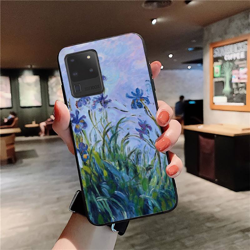 Monet Garden Lotus Bridge Phone Case for Samsung S20 Lite S21 S10 S9 Plus for Redmi Note8 9pro for Huawei Y6 Cover