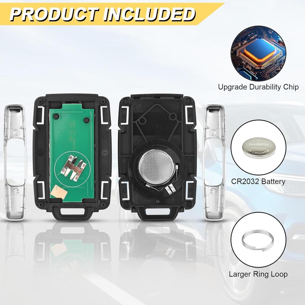 Key Fob Replacement for 2014- Chevy Silverado 1500 2500 3500/15-21 Colorado/ 2015- GMC Canyon/ 14-20 Sierra Car Keyless Entry Remote Control,