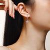 S925 Tremella Ring Moissanite New Long Earrings Jewelry