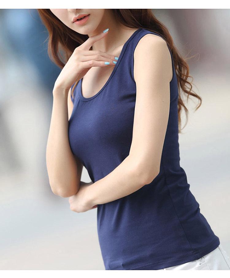 I-Shaped Women's Cotton Camisole Vest – Large Size Inner & Outer Wear