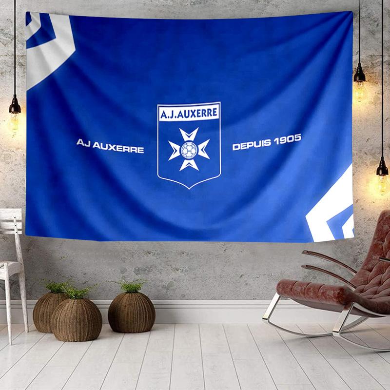 Aj Auxerre Football Club Tapestry, Unique Design Tapestry, Wall Decor for Bedroom,Livingroom, Playroom,Heartwarming Fan Holiday Gifts