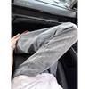 American Lightning Pattern Jeans Men's Autumn Niche Heavy Craftsmanship Straight Pants Loose Pocket Design Micro-pull Pants