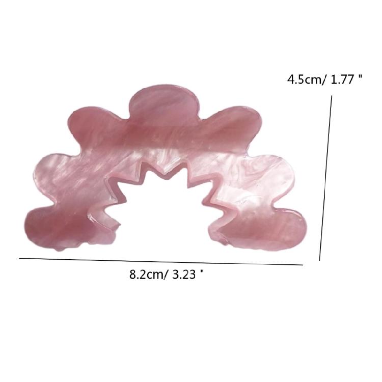 Korean Acrylic Hair Claw Flower Clips Large Size Barrette Crab Hair Accessories