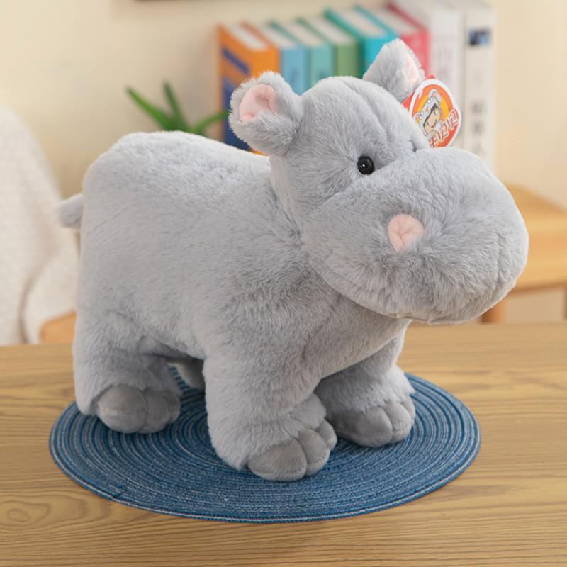 Plush Hippo Toy Stuffed Animal Dolls Sleeping Companion Kids Birthday Gifts