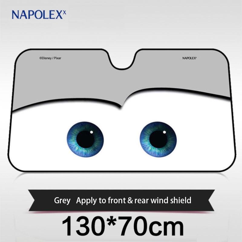 Foil Aluminium Cartoon Car Windshield Sun Shade Big Eyes Cars Front Window Visor