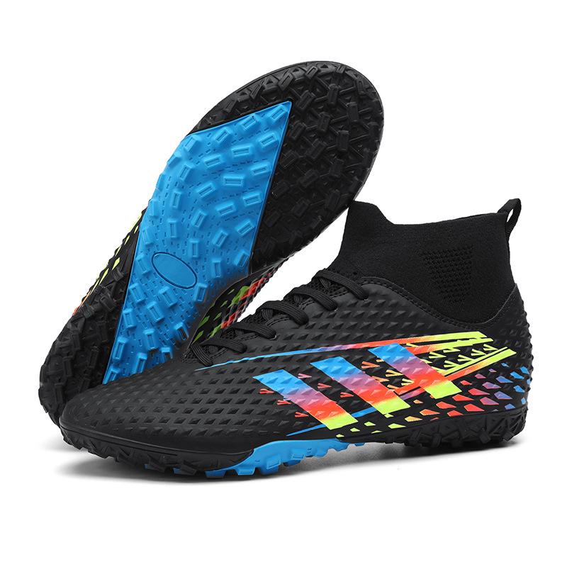 New high-top football shoes spike broken nails competition training shoes men's and women's adult Football Shoes