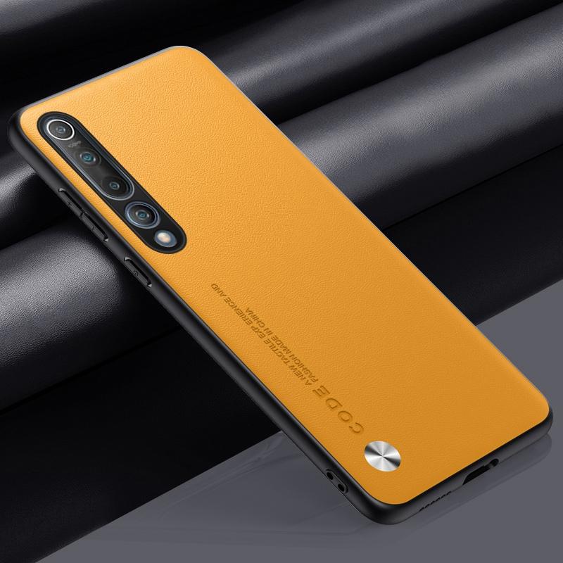 Luxury PU Leather Case For Xiaomi Mi 10 Pro 5G Back Cover Matte Silicone Full Protection Phone Case For Xiaomi 10 Pro Mi10 10Pro