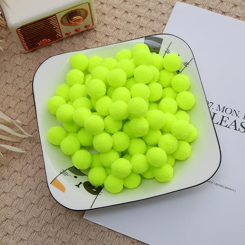 2.5cm High Elastic Plush Balls - Handmade DIY Toys & Decorative Accessories