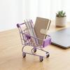 Model Shopping Cart Storage Hollow Toy Trolley Container Desktop Stationery Holder  Girls