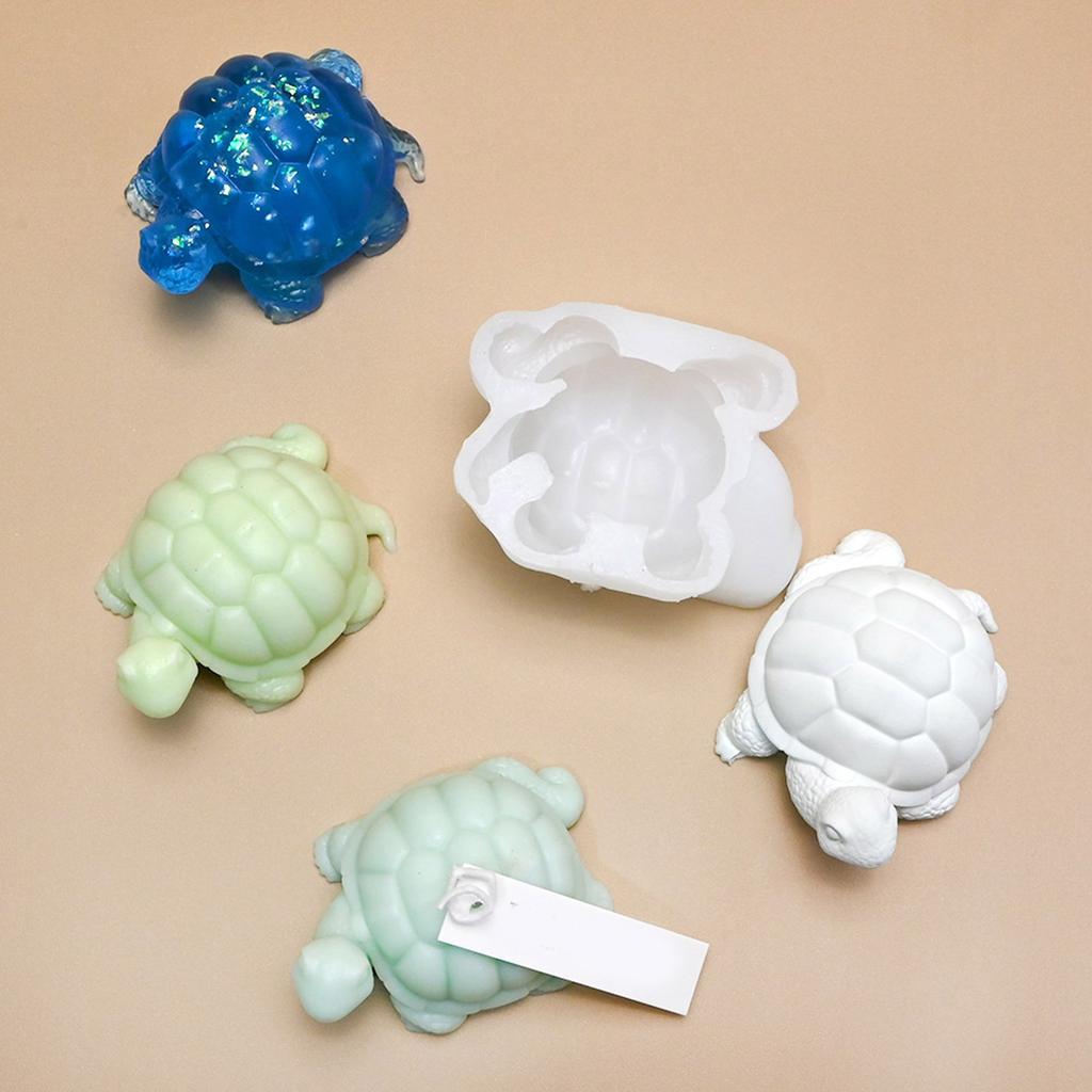 Silicone Crafting Moulds Turtles Shape Figurine Molds Desk Ornaments Molds Jewelry Accessories Jewelry Hand-Making Tool
