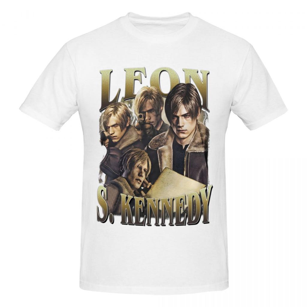 Unisex Leon S Kennedy Funny T Shirt Streetwear Oneck Cotton Tshirts