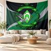 Werder Bremen Futbol Duvar Kilim, Yumuşak Kumaş Duvar Askısı, Yatak Odası Ev Duvar Sanatı İçin Dekoratif Arka Plan