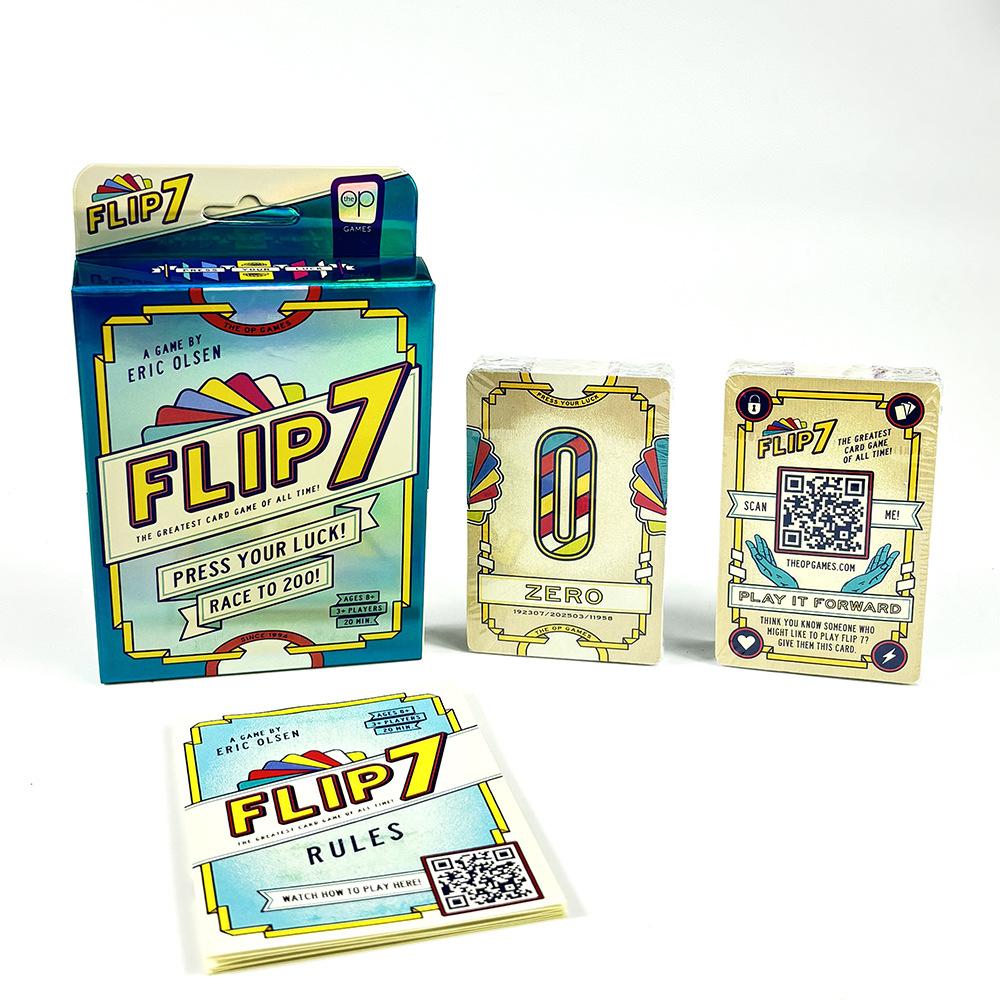 Flip 7 Board Games Party Card Pressure Luck Racing CardS Party Leisure Parent Child Interactive Paper