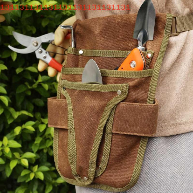 Multifunctional Gardening Tool Belt Bag - Canvas Tool Bag, Portable, Durable, Unisex, Multi-Pocket Storage Tool Waist Bag