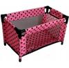 MarioToys Doll Crib Doll Playpen Bed with Bedding 9381 Pink