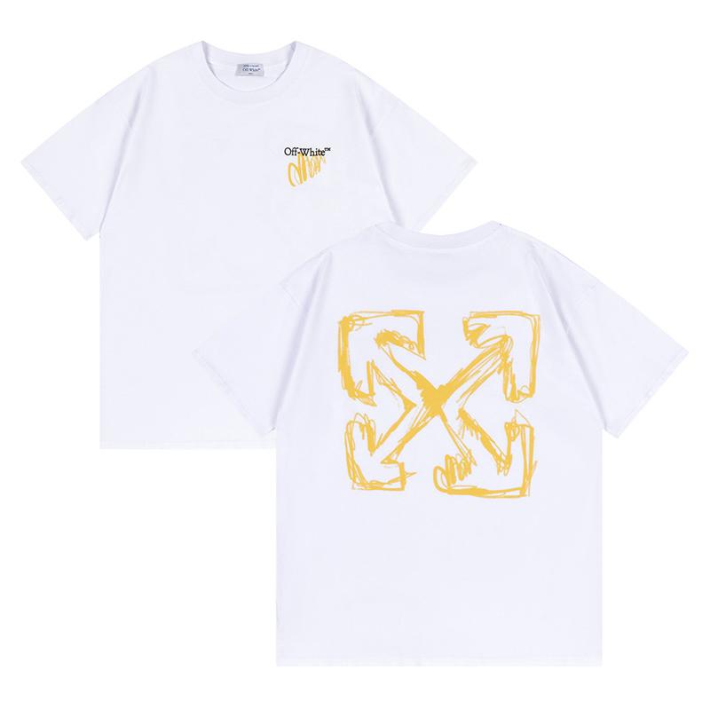 9065 Bianco Sporco 2026 Primavera/Estate Nuova Grafica Lettere Freccia Fantasia Girocollo con Cappuccio Manica Corta T-shirt da Uomo e Donna