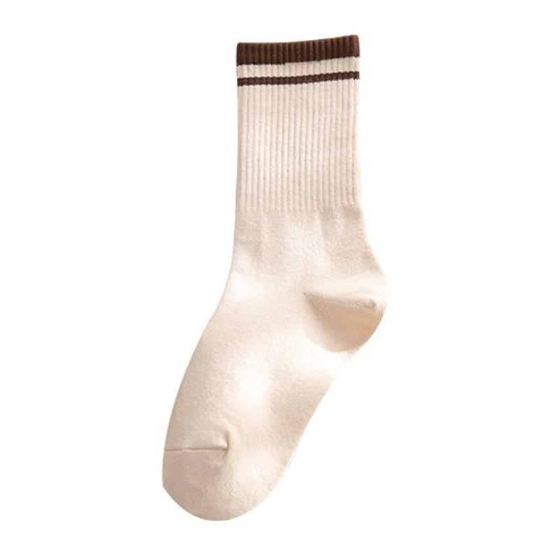 Socks Women'S Mid-Tube Cotton Socks Men'S Trendy Couple High-Waisted Sports Stockings Women'S