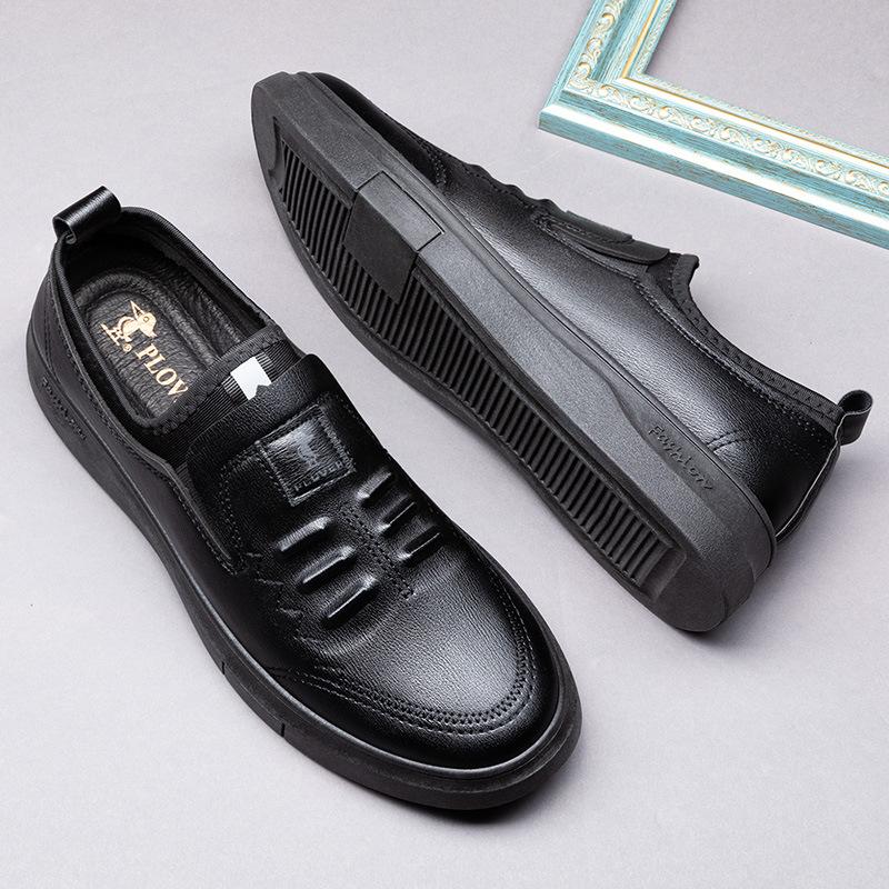 

Leather shoes men s casual summer 2025 new men s British business leather shoes fashion breathable soft leather men s leather shoes 39