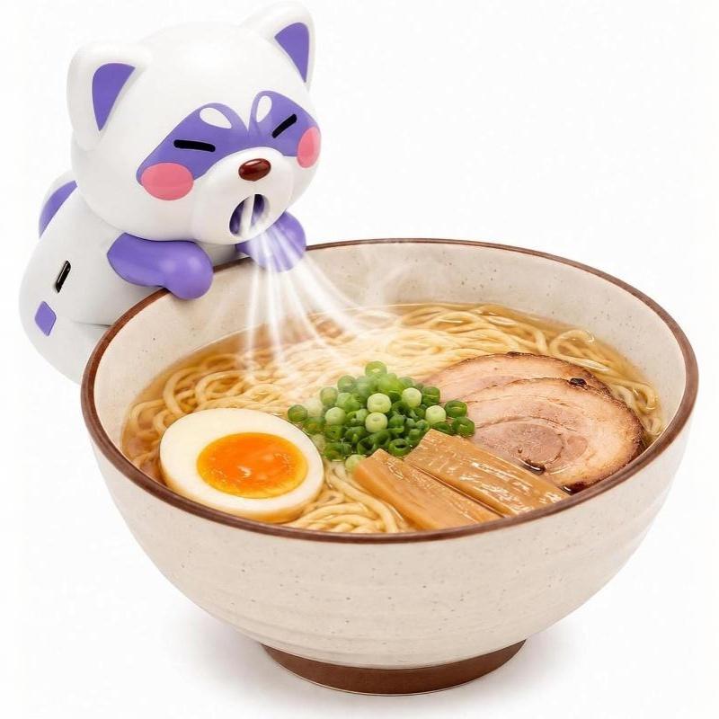 Portable Beverage Cooling Fan For Cup & Bowl Cute Animals Mini Desk Fan For Quick Coffee Soup Cooling Office Home Gadget