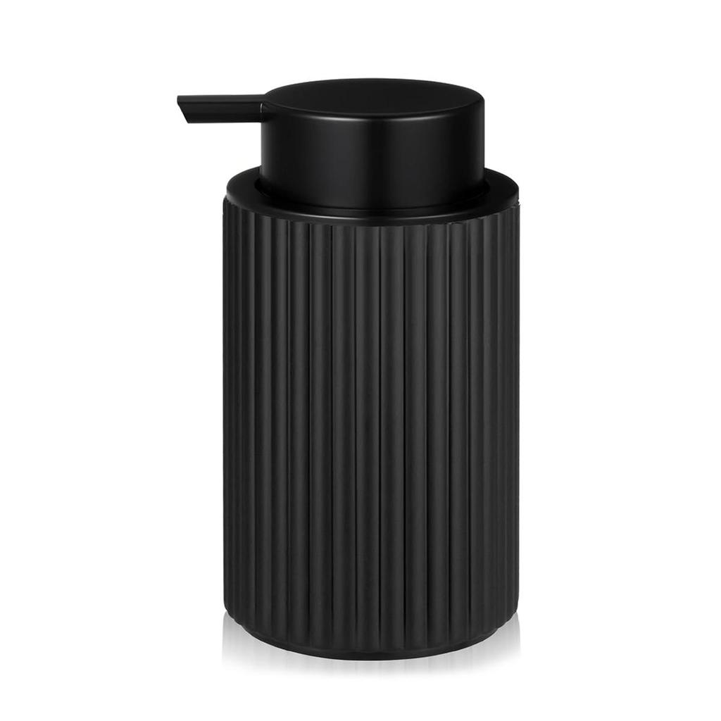 Distributeur de savon moussant noir pour salle de bain et cuisine, flacon pompe à mousse pour liquide vaisselle et mains