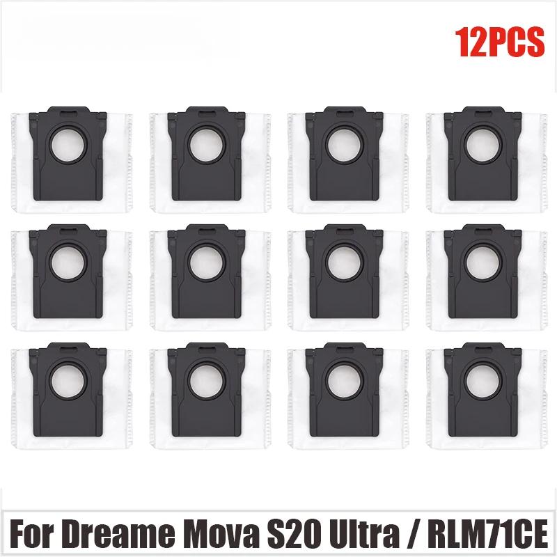 For Dreame Mova S20 Ultra / RLM71CE Spare Parts Main Side Brush Hepa Filter Mop Pad Dust Bag Accessories Consumables