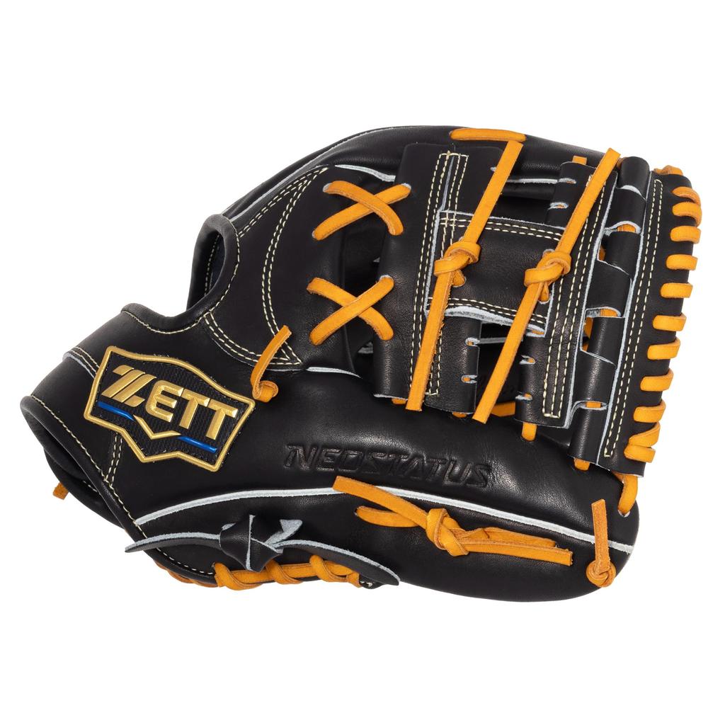 ZETT Neo Status Softball Sosuke Genda Player for Second and Black X Oak Size 4 Glove, Type, Shortstop, Right-Handed Throw, Brown, (BRG312640)