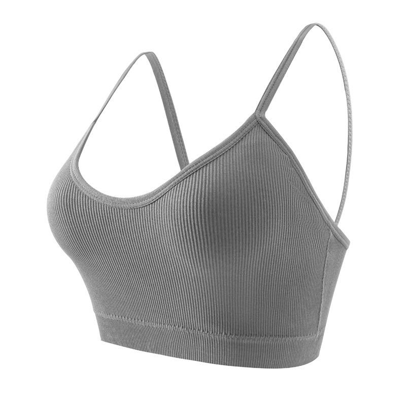 Plus Size Outerwear Integrated Camisole Sports Bra For Women Yoga Fitness