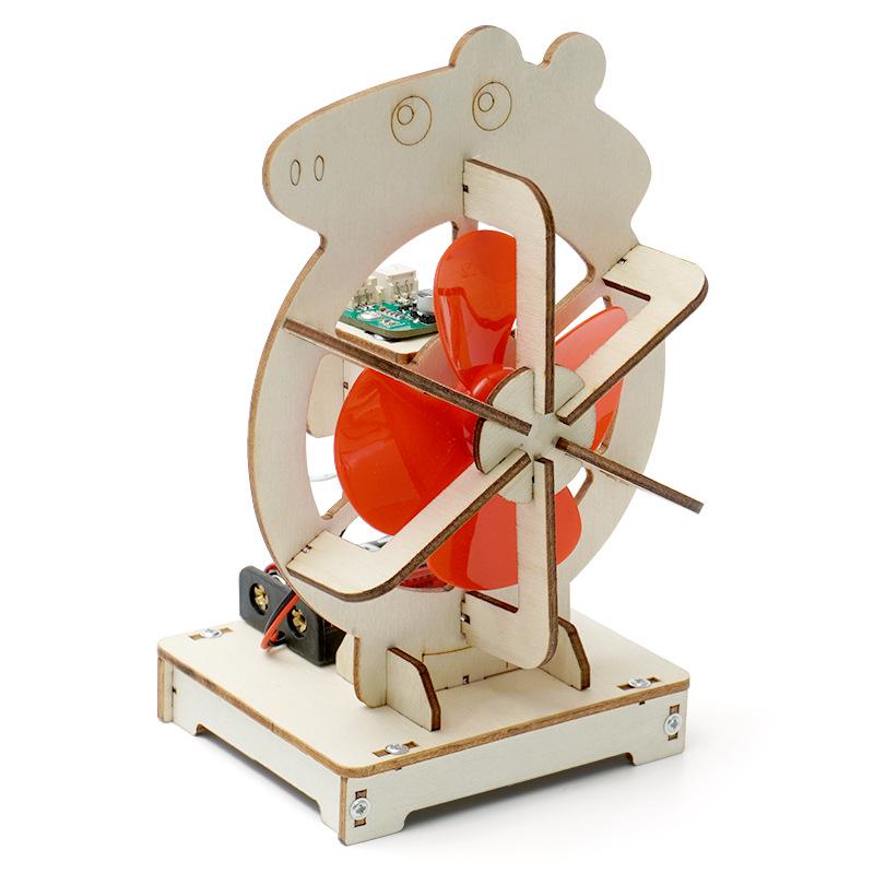 Smart Voice-Controlled Fan Kit for Students: Induction Technology, Education Tool, Chip Experiment Materials.