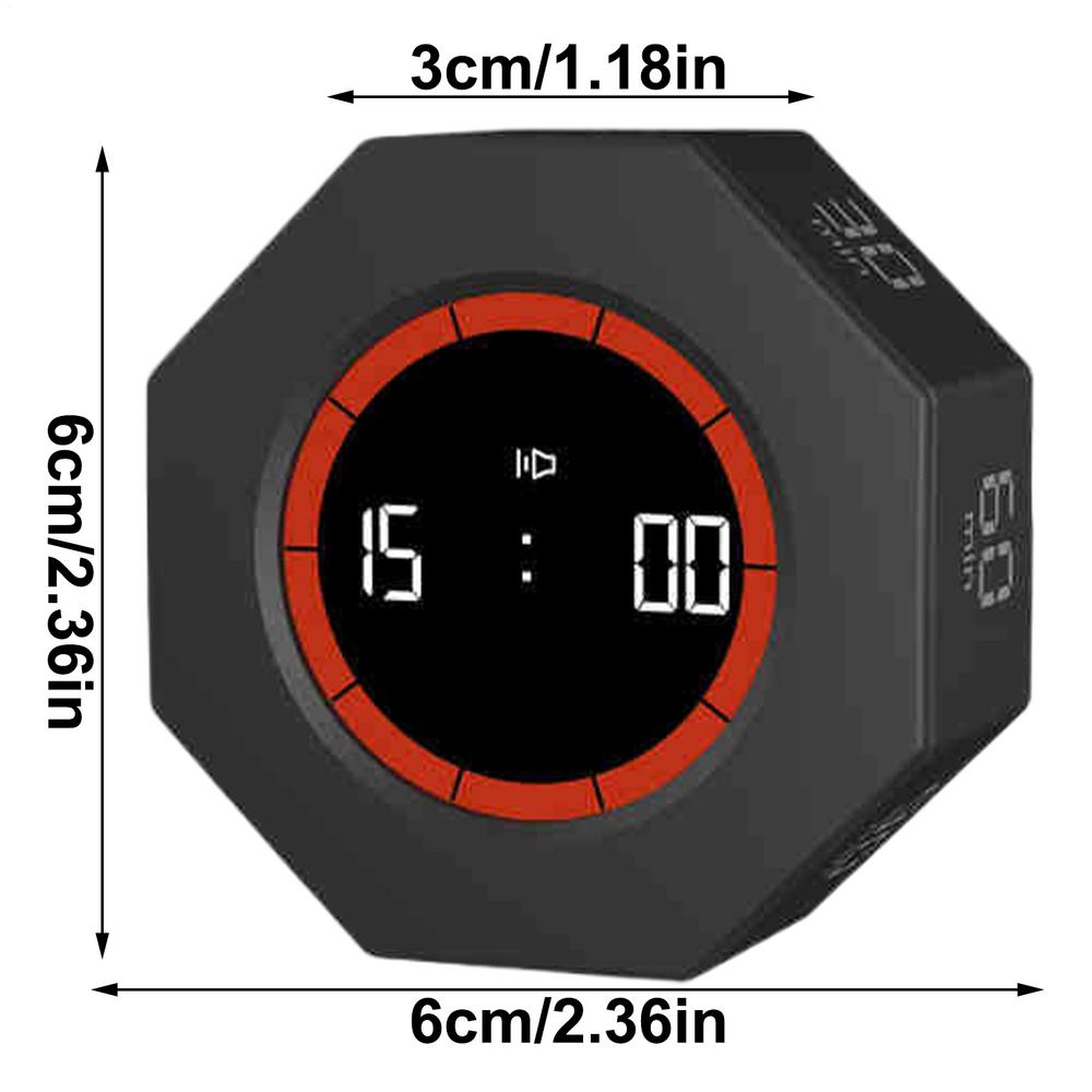 Светодиодный дисплей Производительность Куб Таймер Датчик силы тяжести Переворачивание Предустановленное время Двойные режимы Обратный отсчет Приготовление пищи Цифровой таймер Духовка