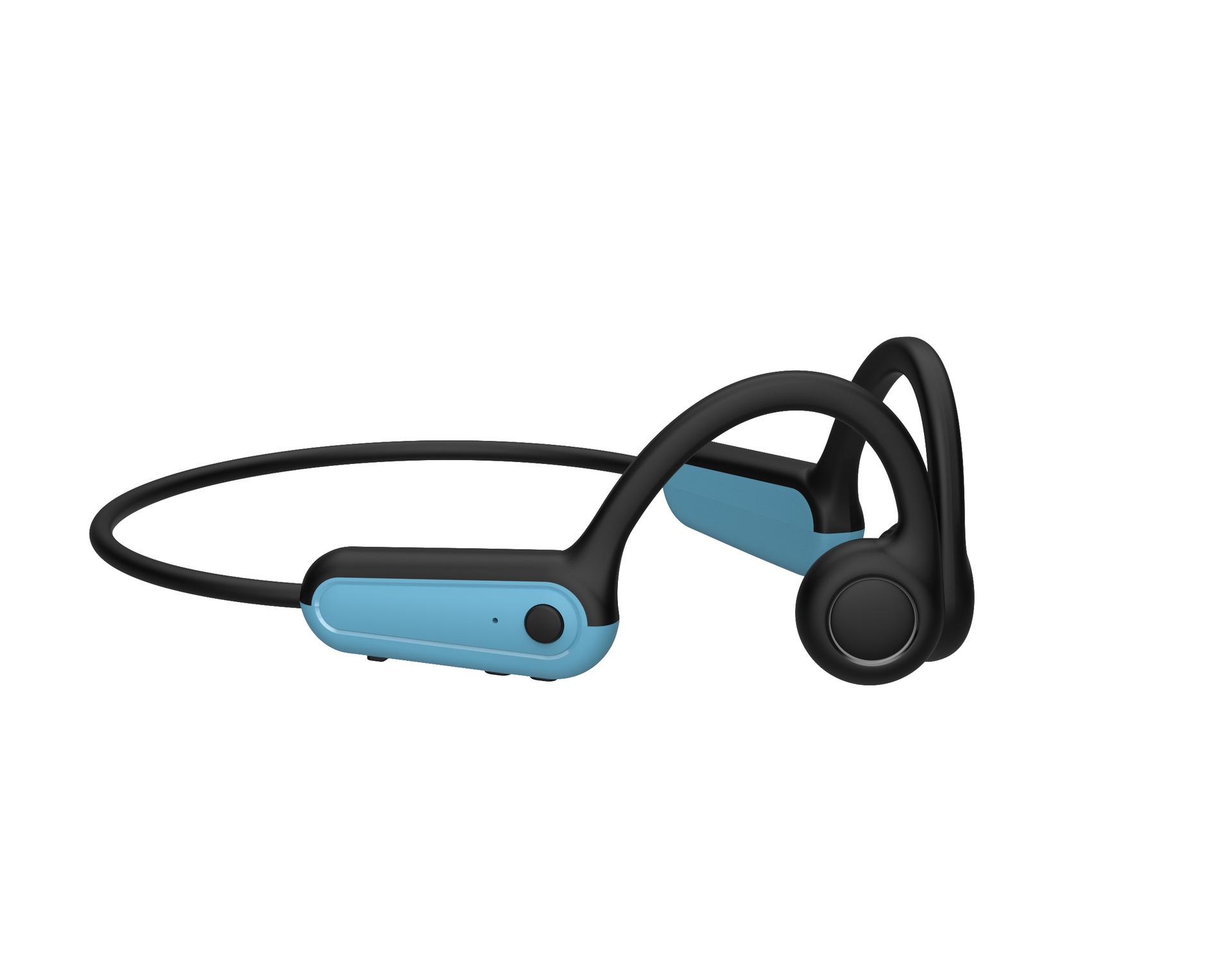 

New B8 Bone Conduction Wireless Bluetooth Sports Headset Gift небо синє кольору
