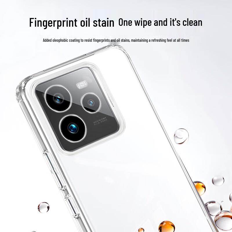 KOOLIFE Clear TPU Full-Coverage Phone Case for Realme