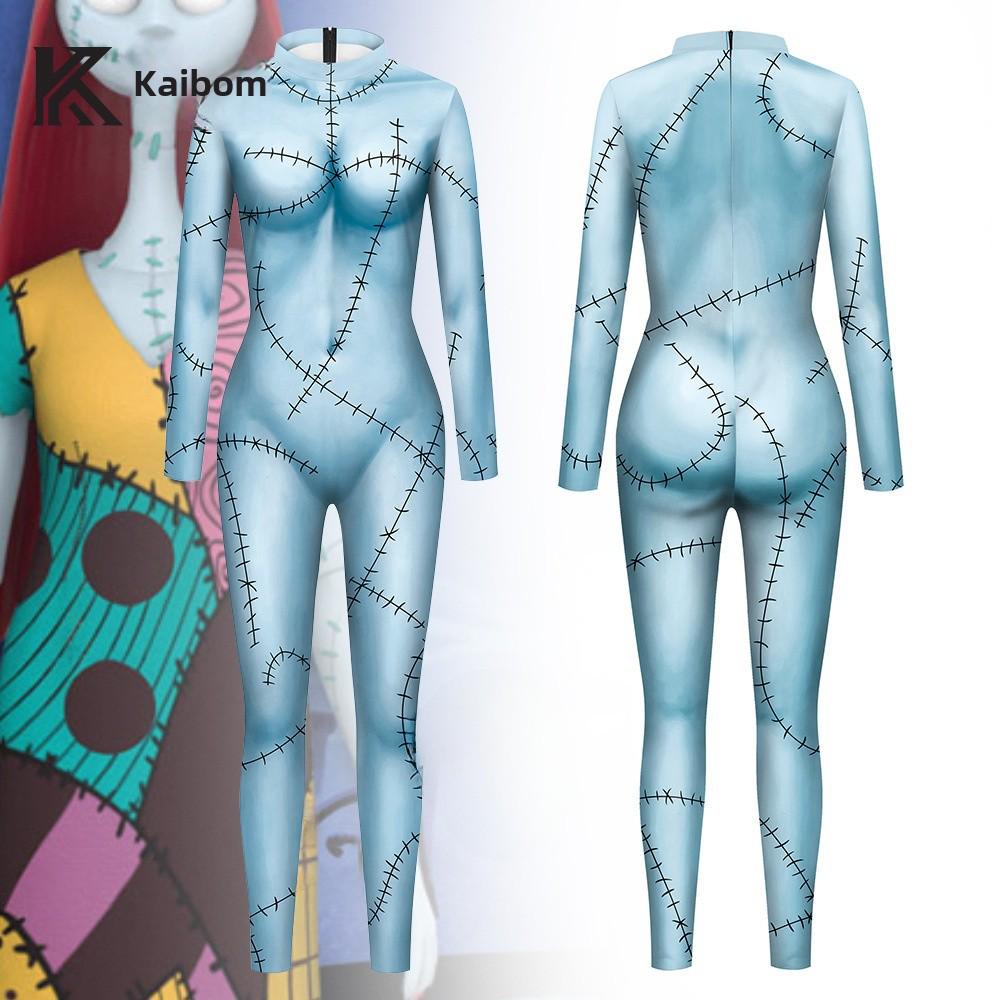 Halloweenský cosplay overal Sally vytištěný na 3D tiskárně