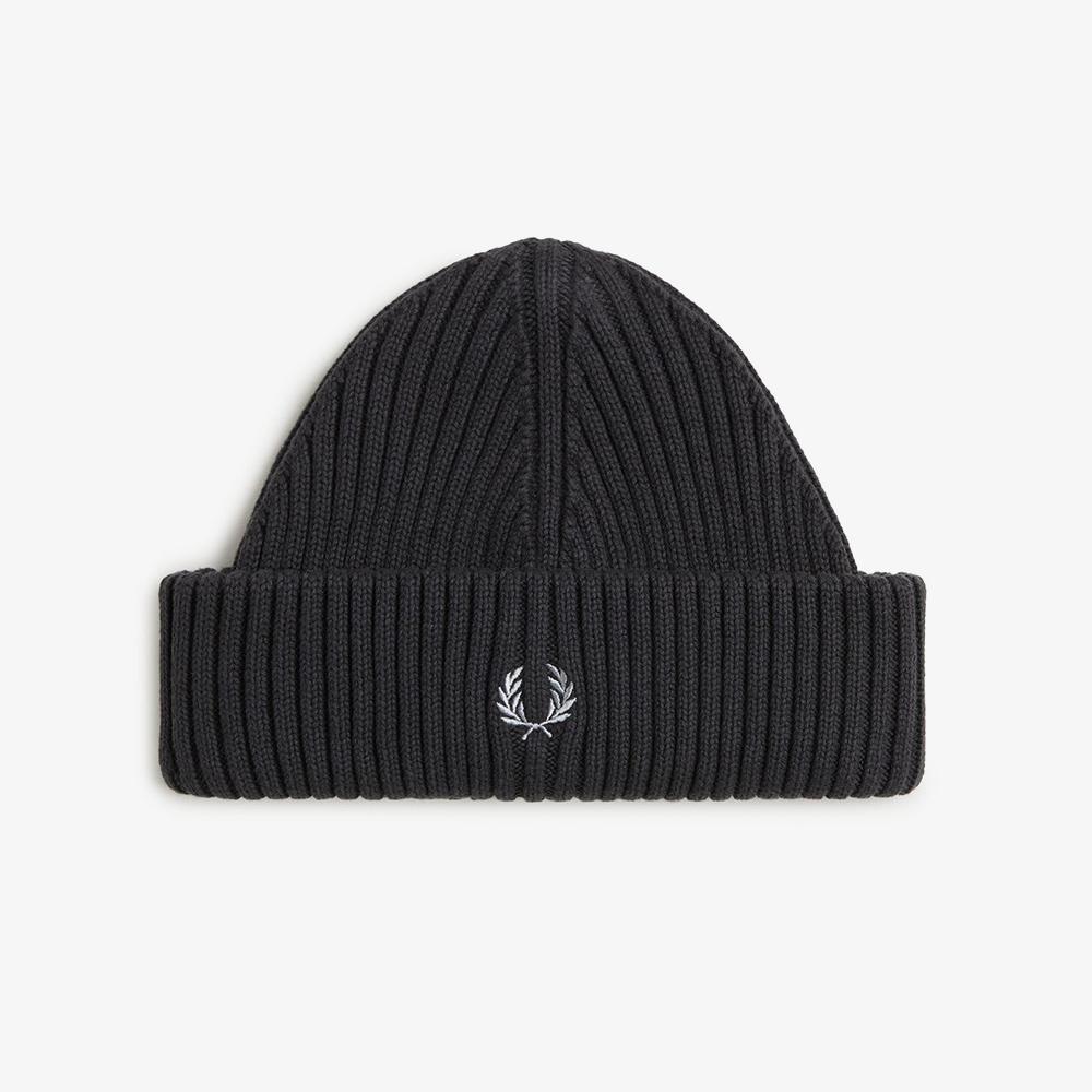 Fred Perry Cotton Rib Beanie - Anchor Grey Cfpu2438148-M31
