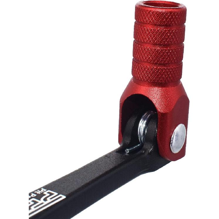 Gear Shift Lever, Rod Alloy Aluminium Gear Lever Fits For Motorcycle BSE CRF 110 Apollo TTR 125 Motorcycle 50Cc 110Cc 250Cc Dirt Pit Bike(Black&Red)