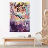Anime Hhelluva Boss Tapestry Microfiber Wall Hanging For Bedroom Living Room Decor Outdoor Festival Garden Bar Background