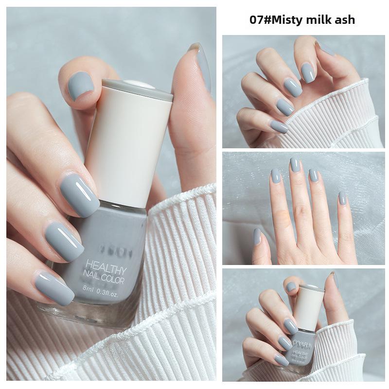 Ou Yafei 8ml Water-Based, Long-Lasting, Quick-Dry, Peelable Nail Polish