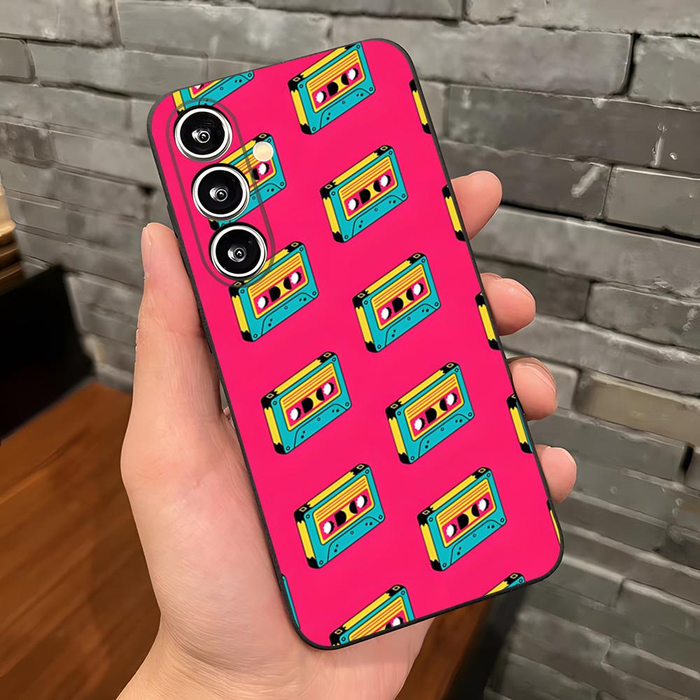 

Vintage Cassette Tape Retro Style Phone Case For Samsung A25 A13 A33 5G A54 A36 A35 A56 A52 A14 Shockproof Soft Cover Samsung A22 5G