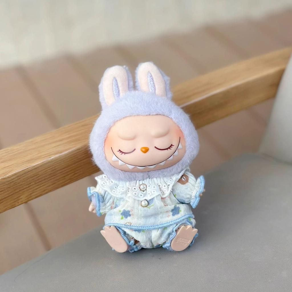 17CM Cm Labubu Baby Clothes Blind Box Pendant Labubu Doll Cute Home Clothes