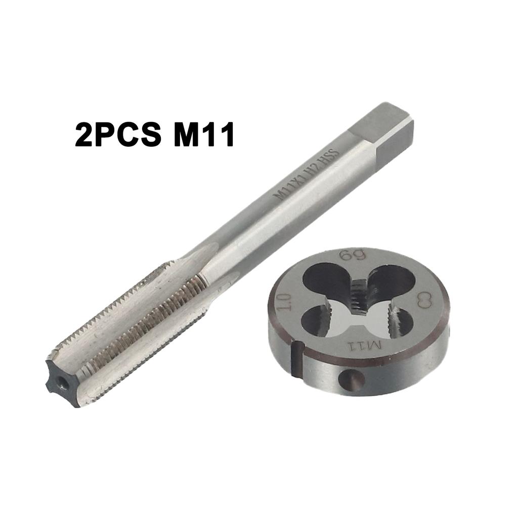 Outil taraud et filière HSS Acier rapide Kit Kits M934 Outils & Filière M11 x 1.0mm 11*1mm Taraud Métrique Nouveau 2 pièces/ensemble
