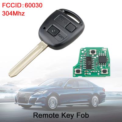 304Mhz 2 przyciski brelok samochodowy z pilotem z chipem 4C 60030 dla Toyota Corolla